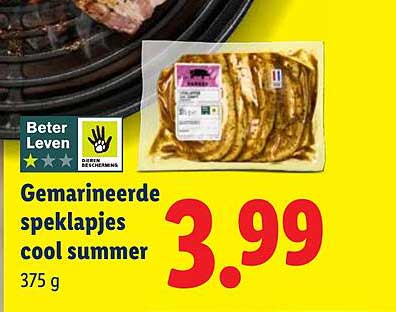 Gemarineerde speklapjes cool summer 375 g
