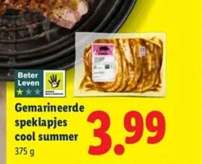 Gemarineerde speklapjes cool summer