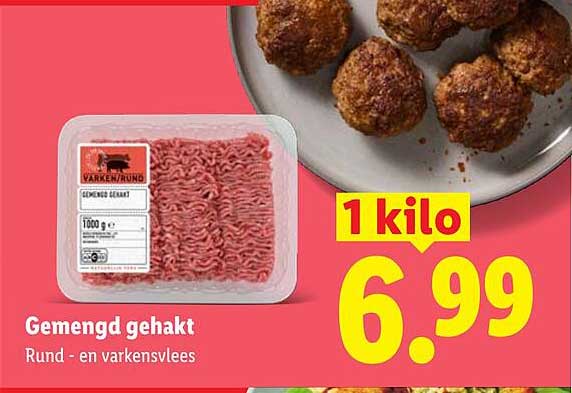 Gemengd gehakt Rund - en varkensvlees