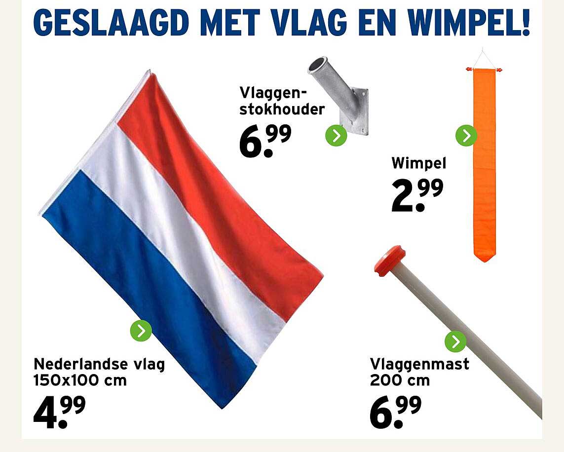 GESLAAGD MET VLAG EN WIMPEL!