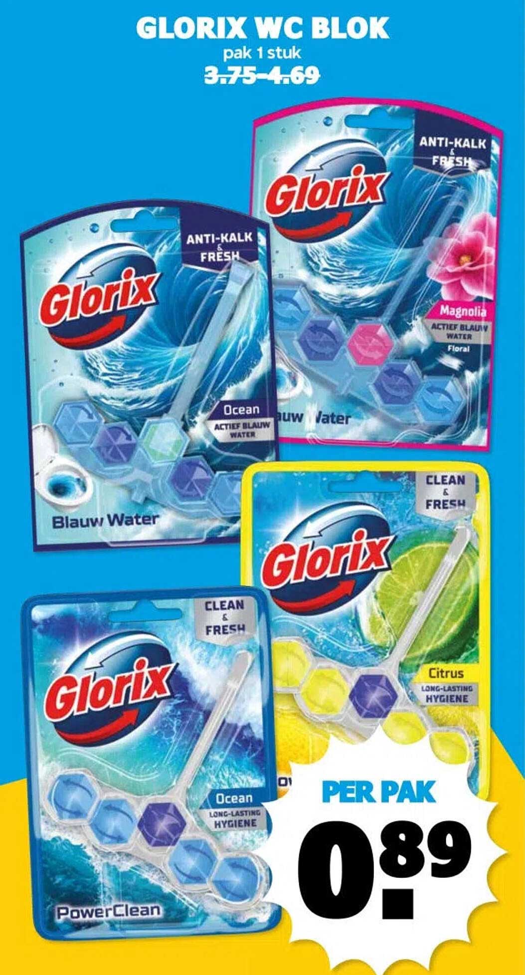 GLORIX WC BLOK pak 1 stuk