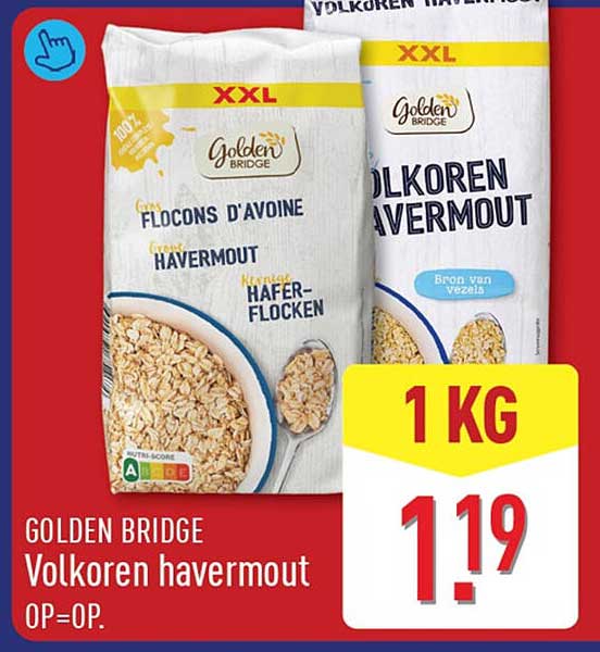 GOLDEN BRIDGE Volkoren havermout OP=OP.