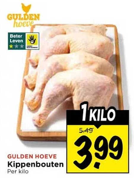 Gulden Hoeve Kippenbouten Per kilo
