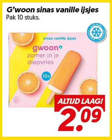 G'woon sinas vanille ijsjes