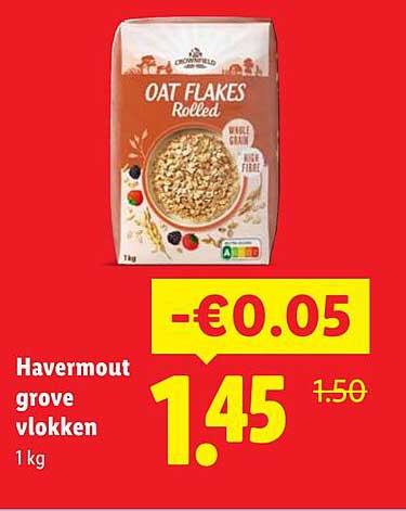 Havermout grove vlokken 1 kg