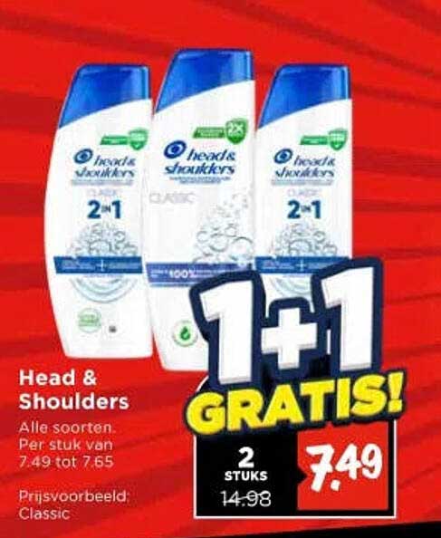 Head & Shoulders 1+1 GRATIS!
