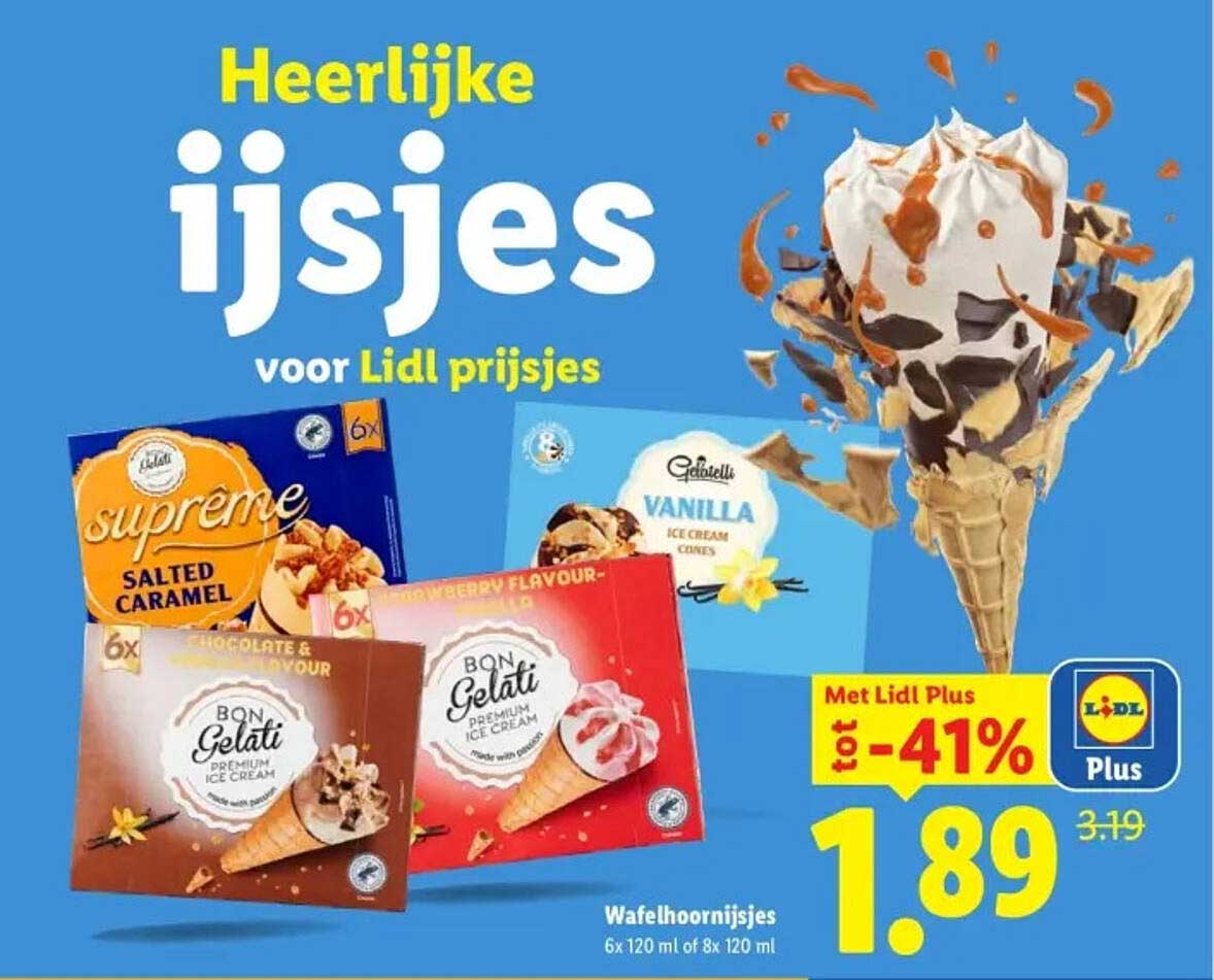 Heerlijke ijsjes voor Lidl prijsjes