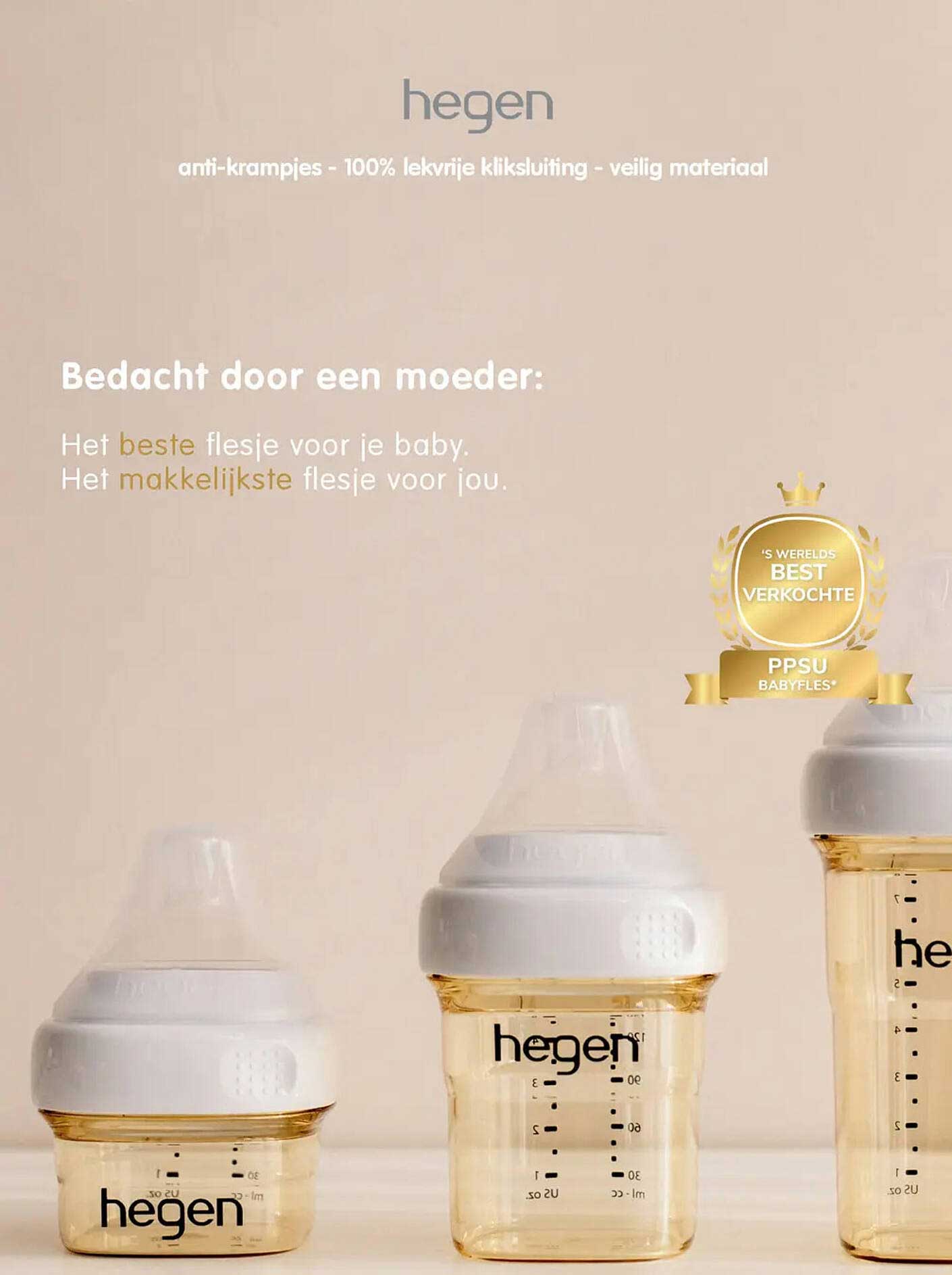 hegen anti-krampjes - 100% lekvrije kliksuiting - veilig materiaal
