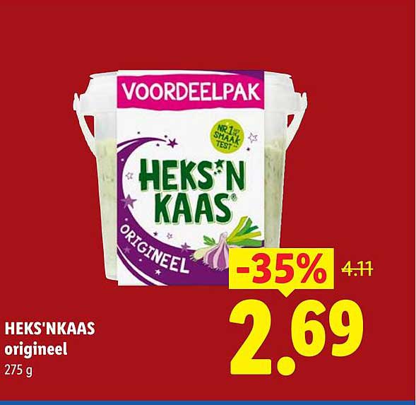 HEKS'N KAAS origineel 275 g -35%
