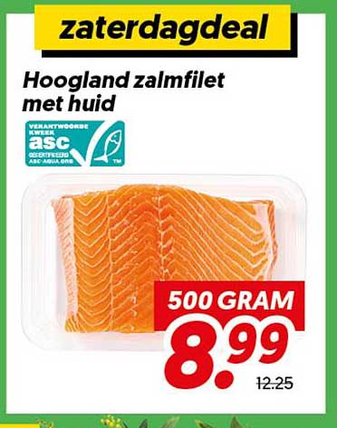 Holland zalmfilet met huid zaterdagdeal