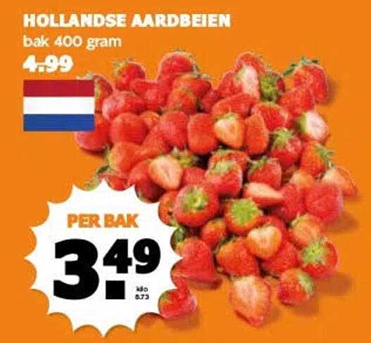 Hollandse Aardbeien bak 400 gram