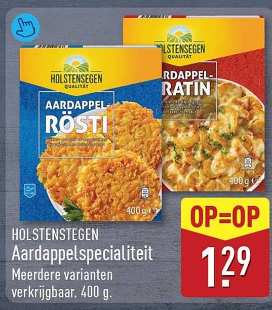 HOLSTENSEGEN Aardappelspecialiteit Meerdere varianten verkrijgbaar. 400 g.