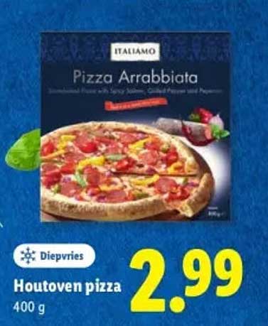 Houtoven pizza Pizza Arrabbiata