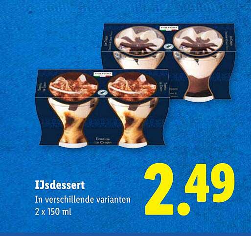 IJsdessert In verschillende varianten 2 x 150 ml