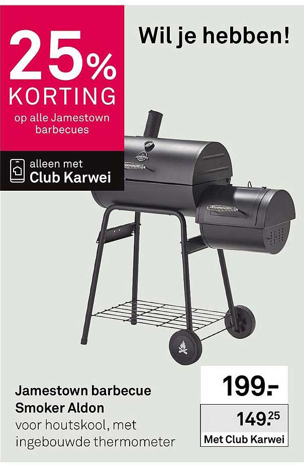 Jamestown barbecue Smoker Aldon