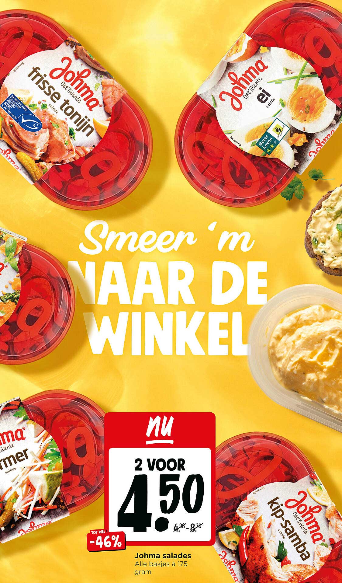 Johma salades - Alle bakjes à 175 gram 2 voor 4.50