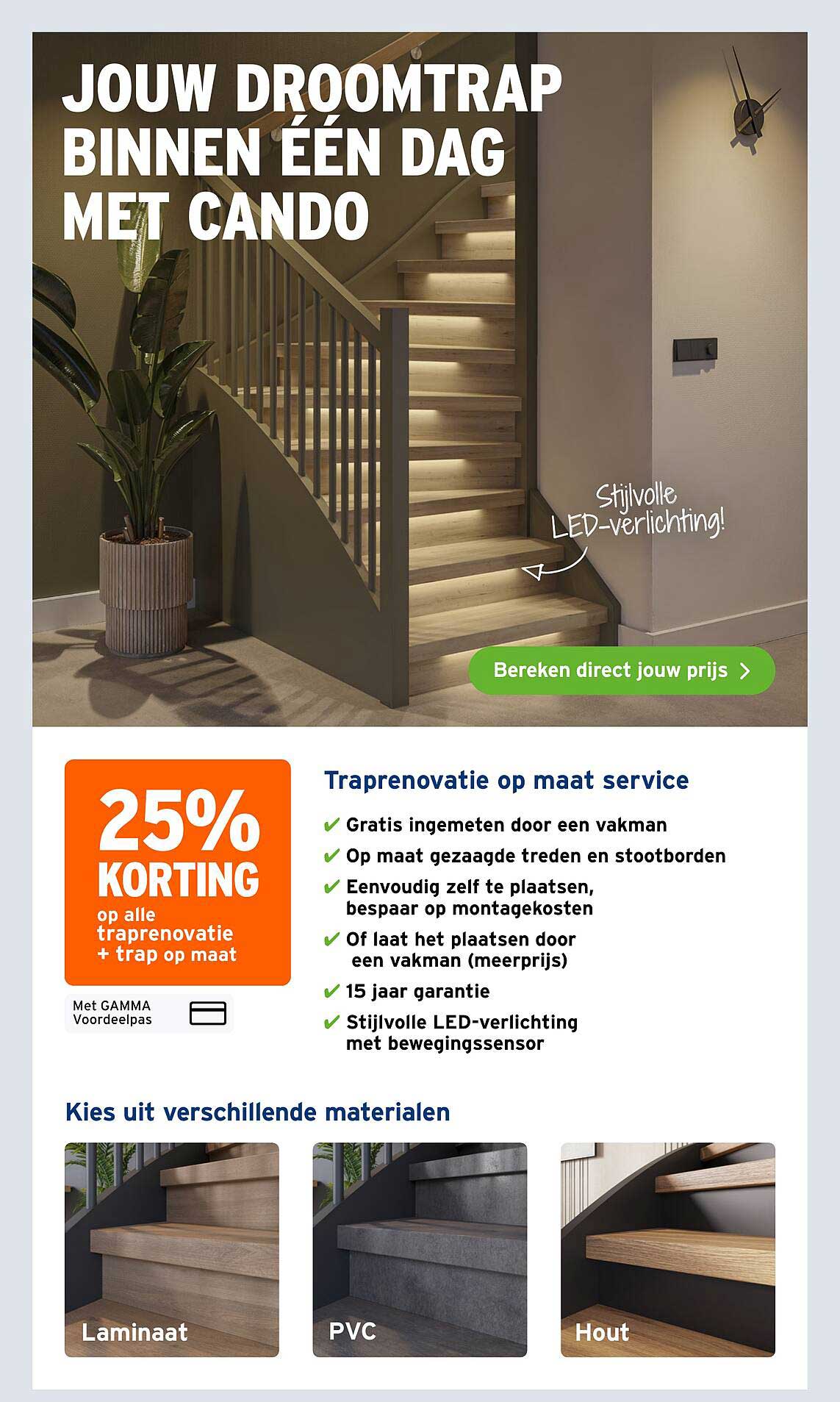 Jouw droomtrap binnen één dag met Cando