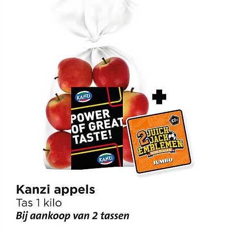 Kanzi appels Tas 1 kilo Bij aankoop van 2 tassen