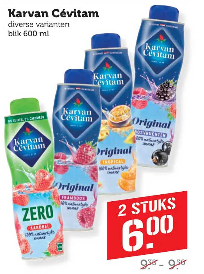 Karvan Cévitam diverse varianten blik 600 ml 2 STUKS 6.00