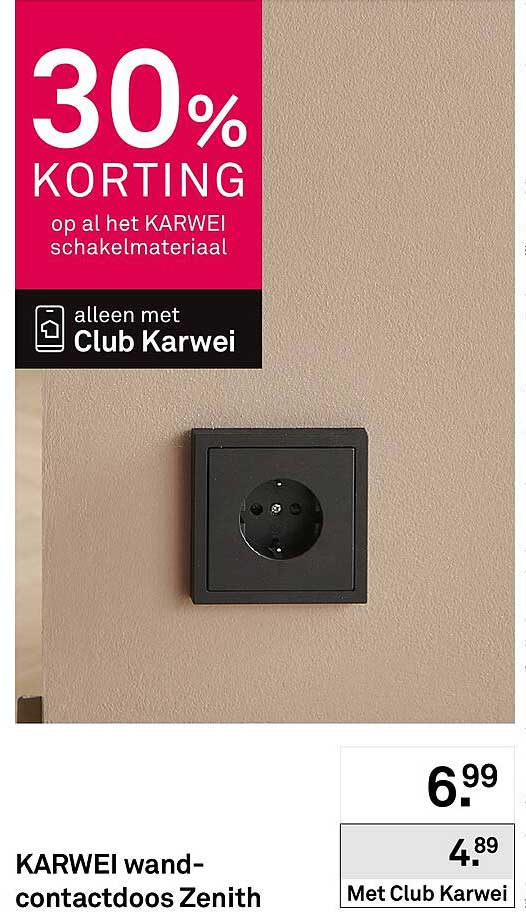 KARWEI wand-contactdoos Zenith