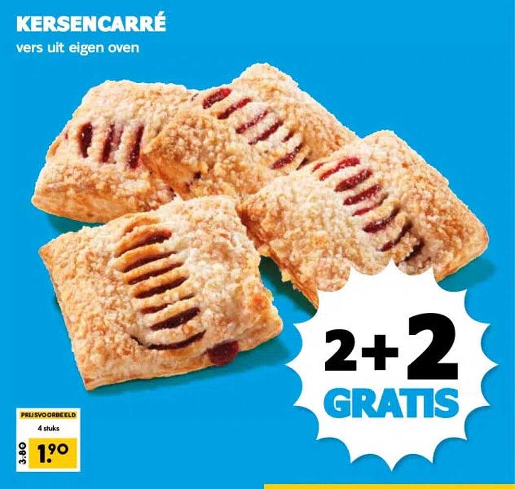 Kersencarré vers uit eigen oven 2+2 GRATIS