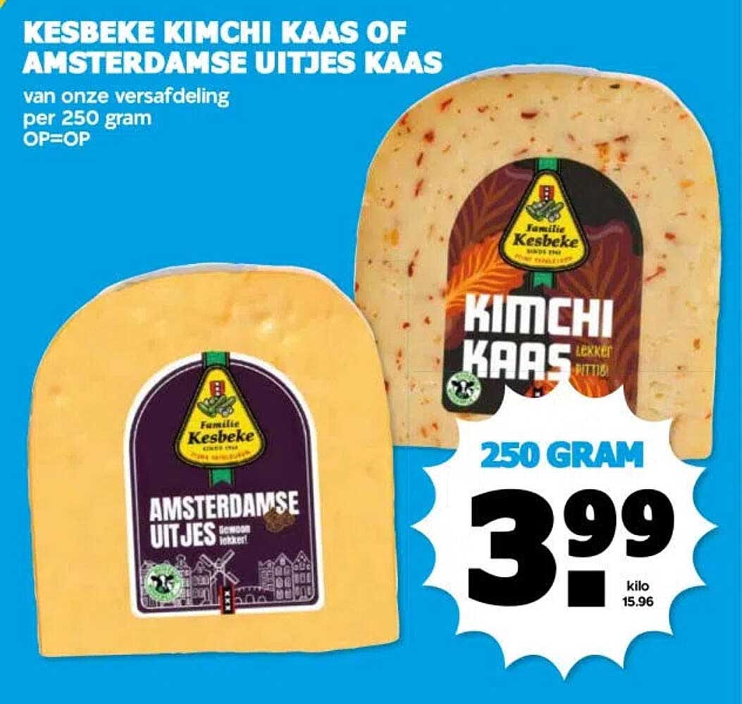 KESBEKE KIMCHI KAAS OF AMSTERDAMSE UITJES KAAS