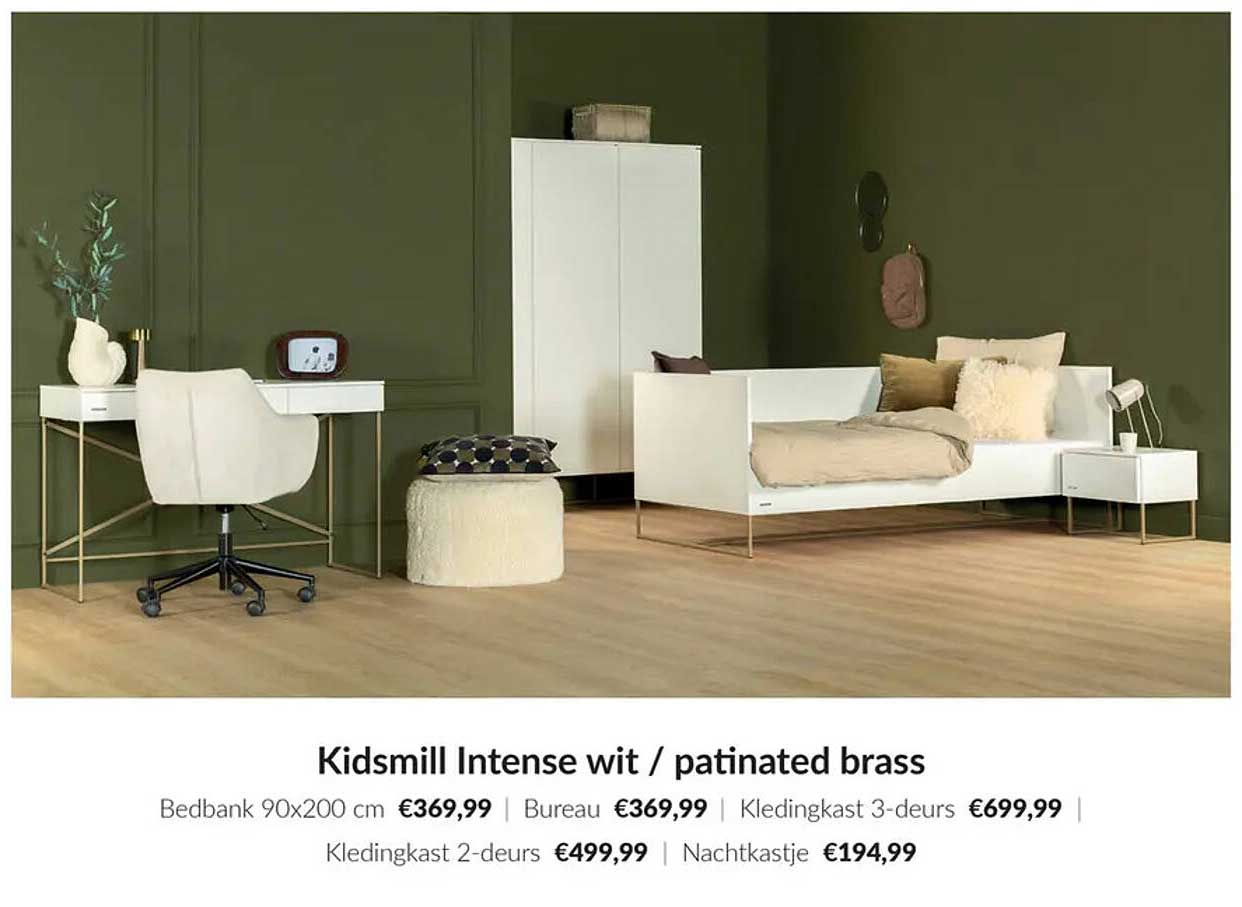 Kidsmill Intense wit / patinated brass
