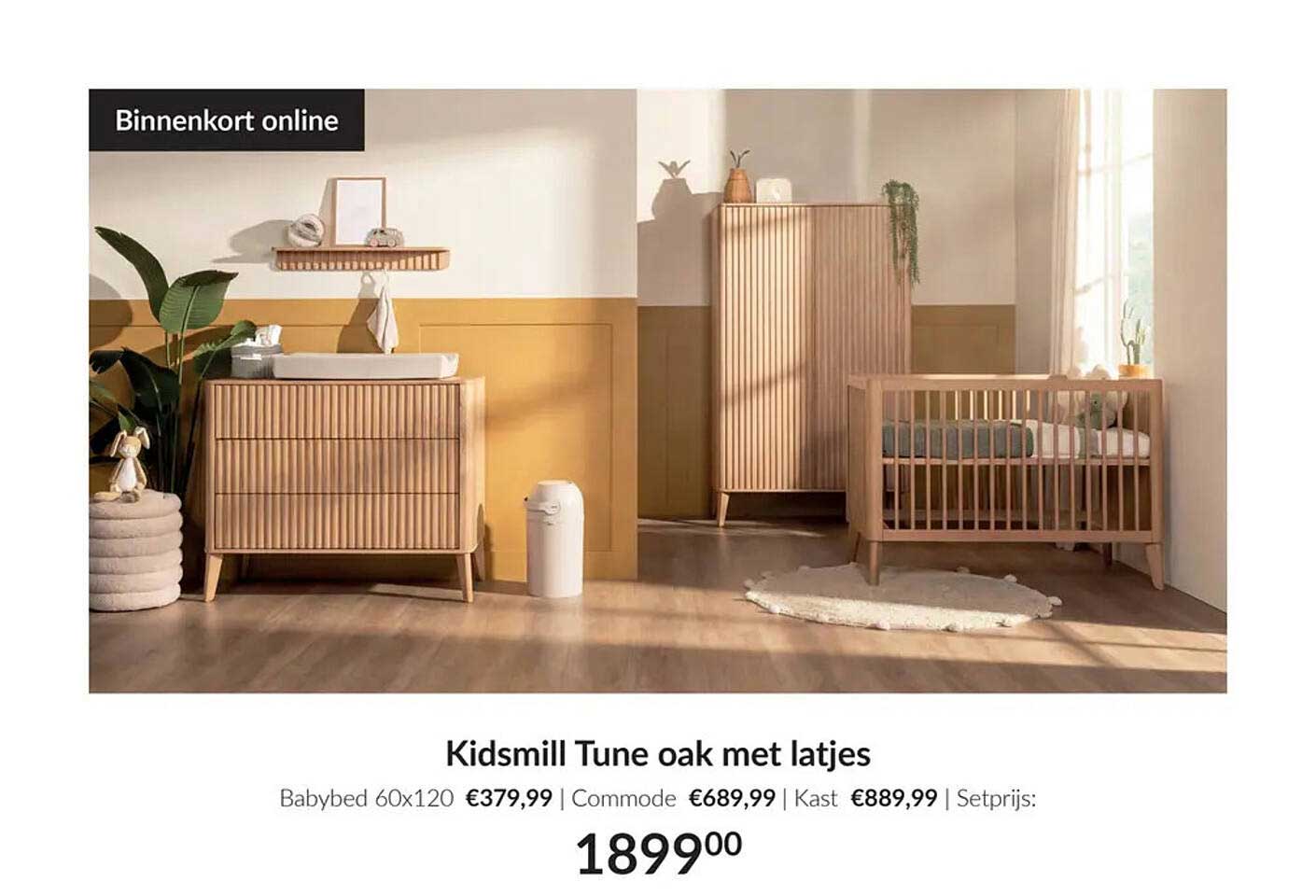 Kidsmill Tune oak met latjes