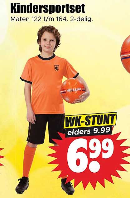 Kindersportset Maten 122 t/m 164. 2-delig. WK-STUNT elders 9.99