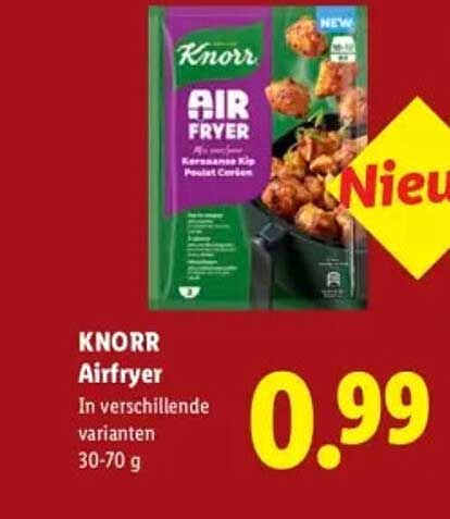 KNORR Airfryer In verschillende varianten 30-70 g Nieuw