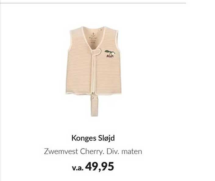 Konges Sløjd Zwemvest Cherry. Div. maten