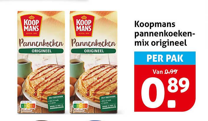 Koopmans pannenkoekenmix origineel