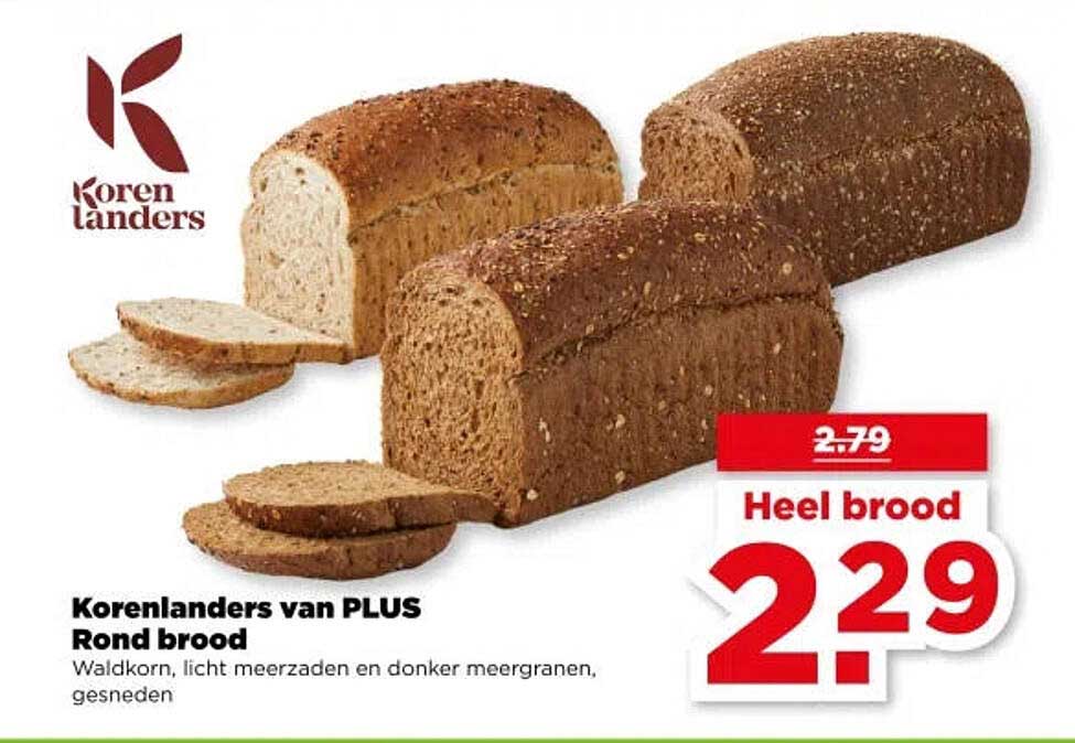 Korenlanders van PLUS Rond brood