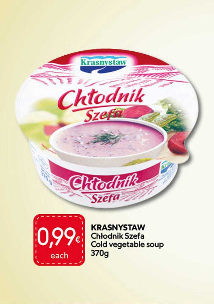 KRASNYSTAW Chłodnik Szefa Cold vegetable soup 370g