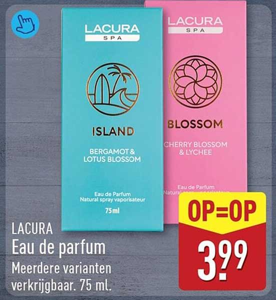 LACURA Eau de parfum Meerdere varianten verkrijgbaar. 75 ml. OP=OP