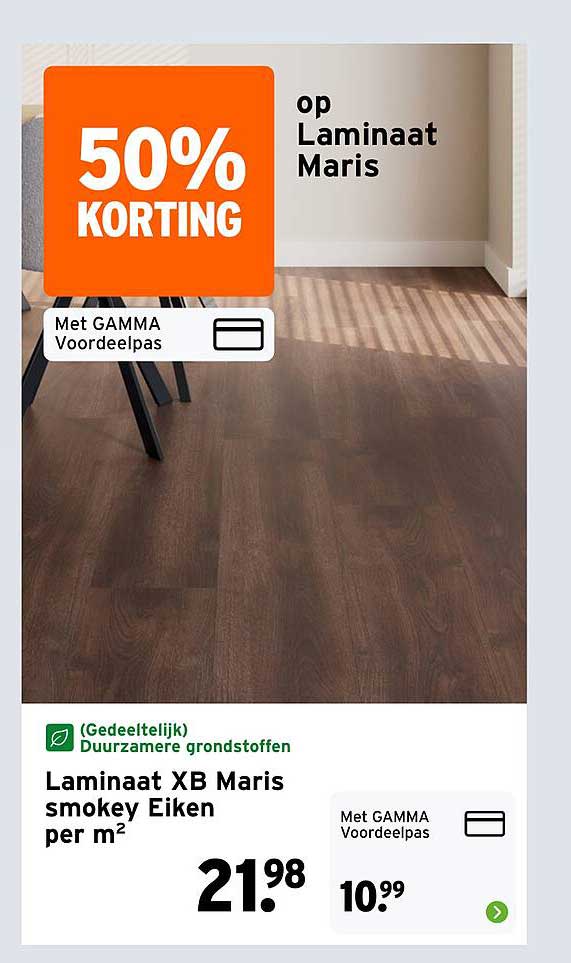 Laminaat XB Maris smokey Eiken per m² 50% KORTING