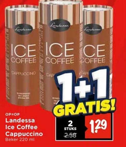 Landessa Ice Coffee Cappuccino 2+1 GRATIS!