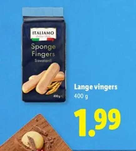 Lange vingers 400 g