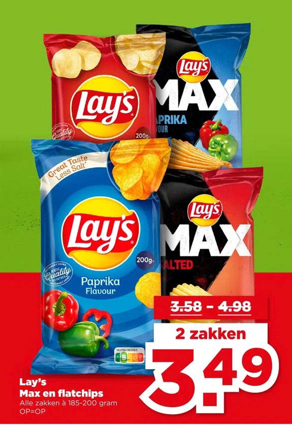 Lay's Max en Flatchips 2 zakken