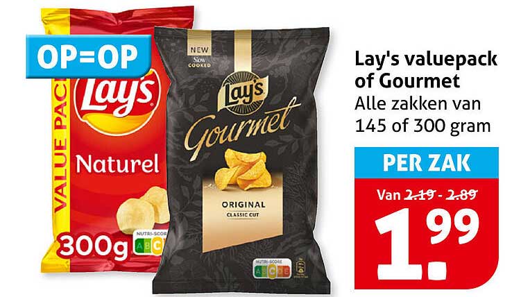 Lay's valuepack of Gourmet