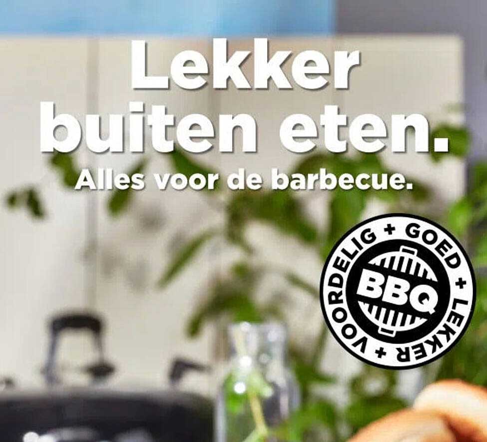 Lekker buiten eten. Alles voor de barbecue.