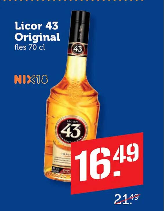 Licor 43 Original fles 70 cl NIX18