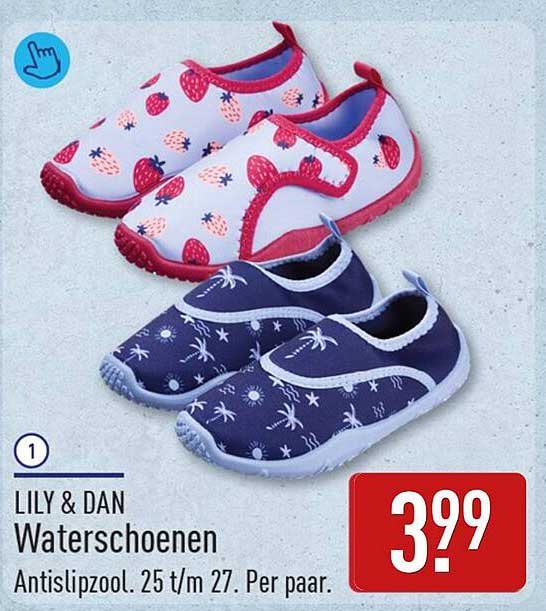 LILY & DAN Waterschoenen Antislipzool. 25 t/m 27. Per paar.