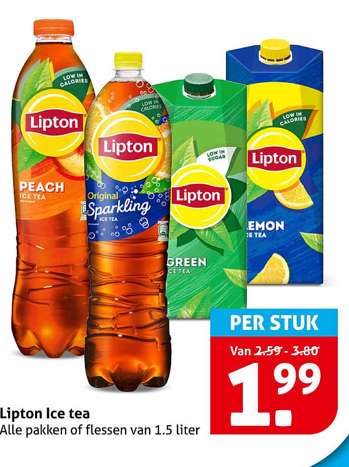 Lipton Ice tea Alle pakken of flessen van 1.5 liter