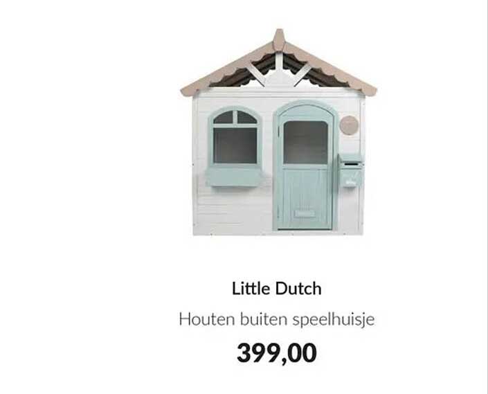 Little Dutch Houten buiten speelhuisje
