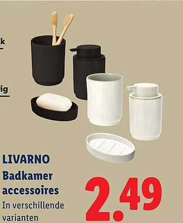LIVARNO Badkamer accessoires In verschillende varianten