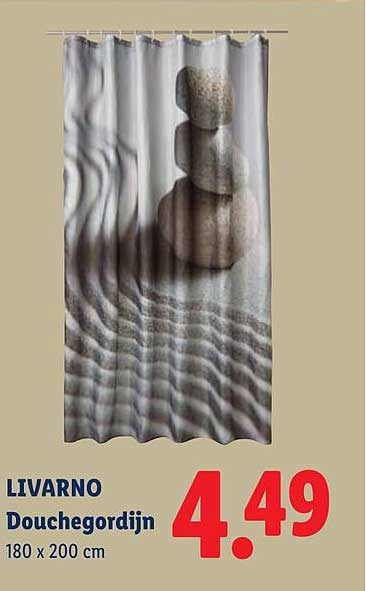 LIVARNO Douchegordijn 180 x 200 cm