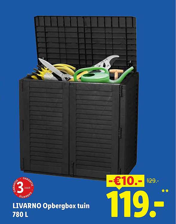 LIVARNO Opbergbox tuin 780 L