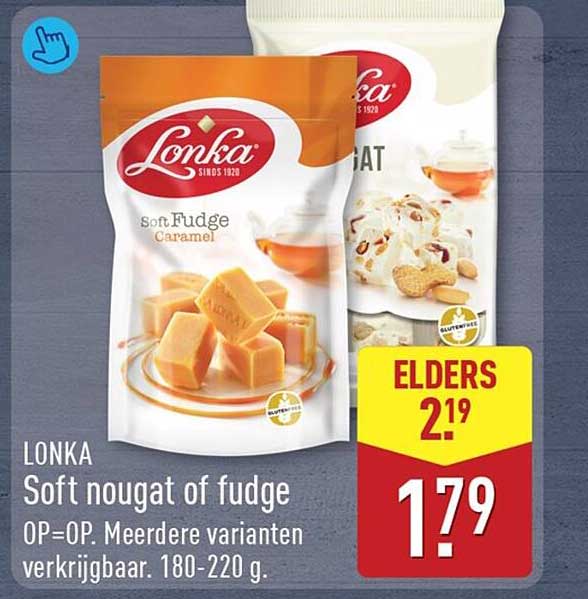 LONKA Soft nougat of fudge