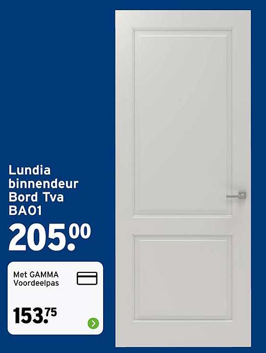 Lundia binnendeur Bord Tva BA01